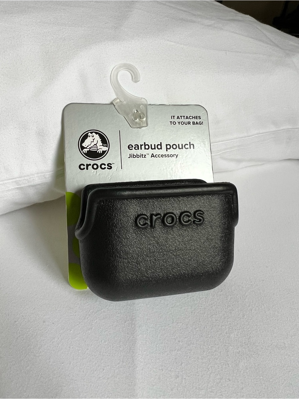 CROCS Black Jibbitz Earbud Pouch Accessory